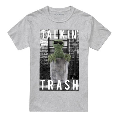 Front - Sesame Street Unisex Adult Talkin Trash T-Shirt