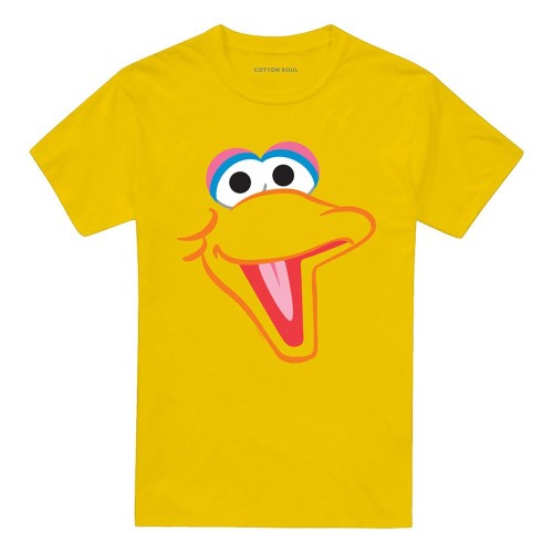Front - Sesame Street Unisex Adult Big Bird Head T-Shirt