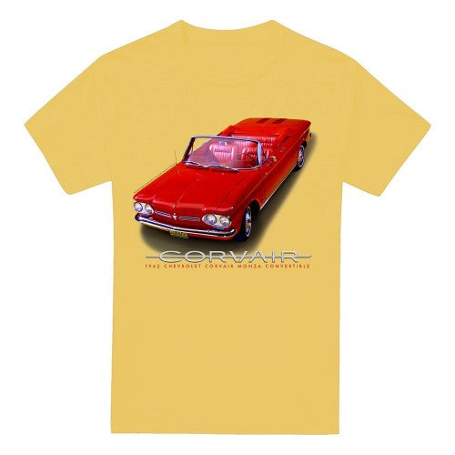 Front - Chevrolet Unisex Adult 62 Corvair Convertible T-Shirt