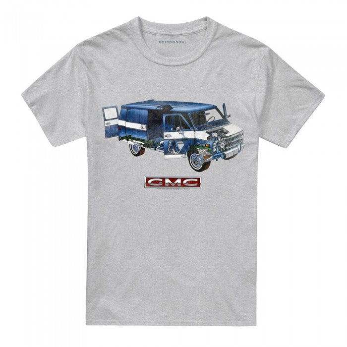 Front - GMC Unisex Adult Van Heather T-Shirt