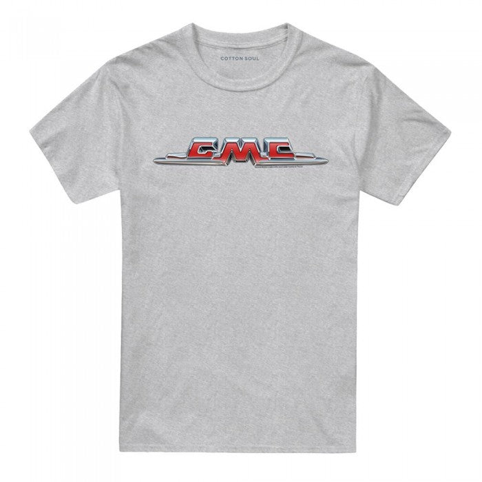 Front - GMC Unisex Adult Chrome Logo Heather T-Shirt