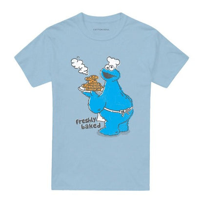 Front - Sesame Street Unisex Adult Freshly Baked T-Shirt
