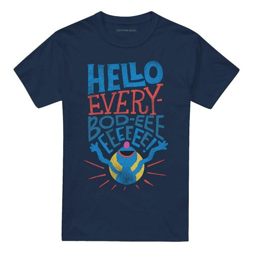 Front - Sesame Street Unisex Adult Hello Everybody Grover T-Shirt