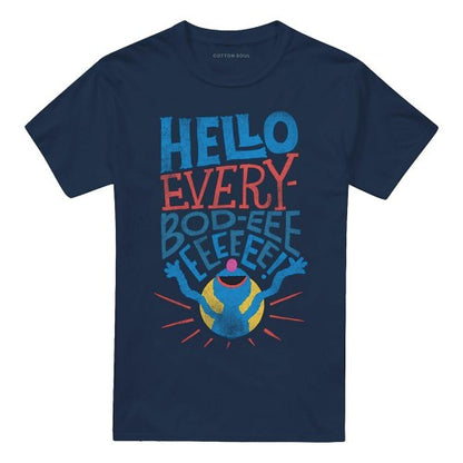 Front - Sesame Street Unisex Adult Hello Everybody Grover T-Shirt