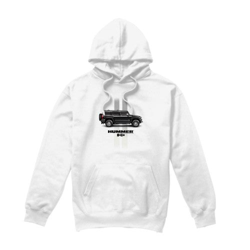 Front - Hummer Unisex Adult H3 Stripe Hoodie