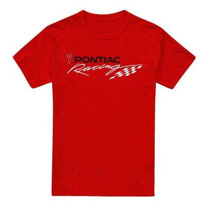 Front - Pontiac Unisex Adult Racing T-Shirt