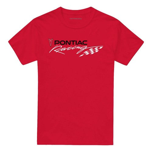 Front - Pontiac Unisex Adult Racing T-Shirt