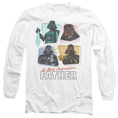 Front - Star Wars Mens A Most Impressive Father Long-Sleeved T-Shirt