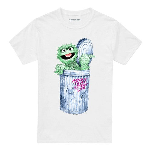 Front - Sesame Street Unisex Adult About That Street Life T-Shirt