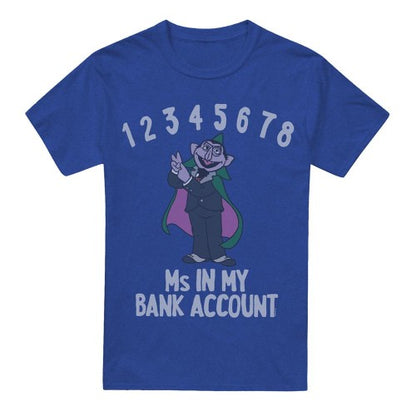 Front - Sesame Street Unisex Adult Bank Account Count von Count T-Shirt