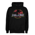 Front - Jurassic Park Mens Distressed Logo Hoodie