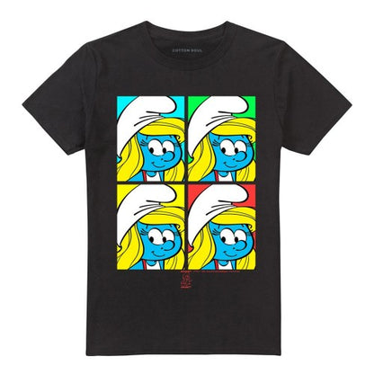 Front - The Smurfs Unisex Adult Tiles T-Shirt