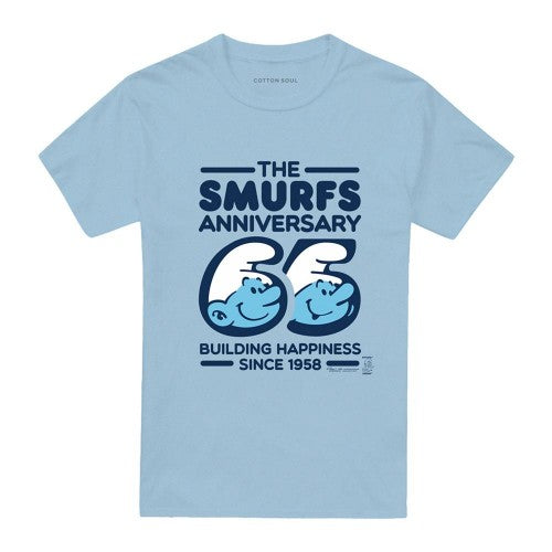 Front - The Smurfs Unisex Adult Anniversary T-Shirt