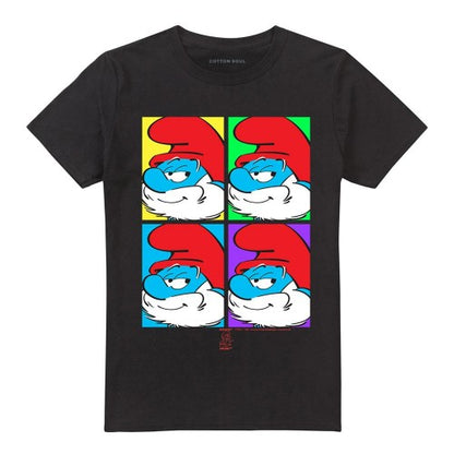 Front - The Smurfs Unisex Adult Tiles T-Shirt