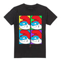 Front - The Smurfs Unisex Adult Tiles T-Shirt
