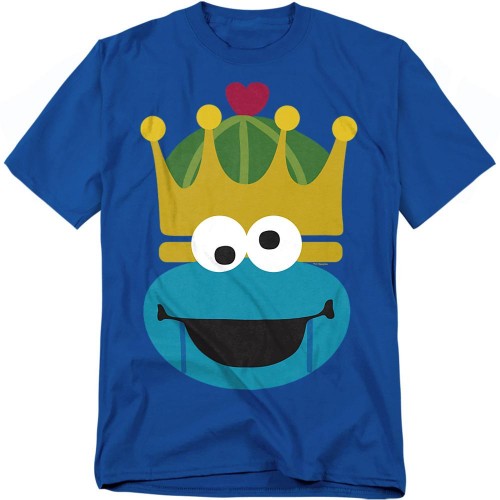 Front - Sesame Street Unisex Adult Cookie Monster Nutcracker Christmas T-Shirt
