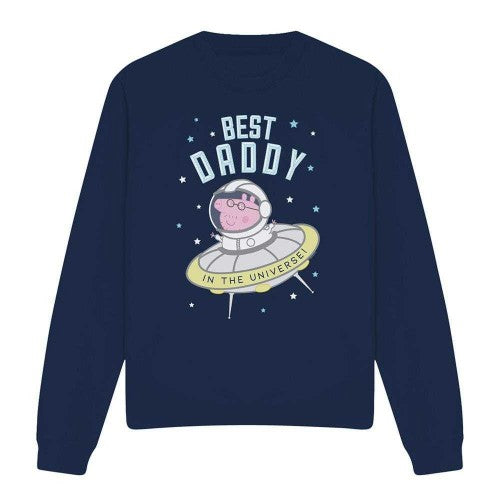 Front - Peppa Pig Unisex Adult Best Daddy Pig In The Universe Sweatshirt