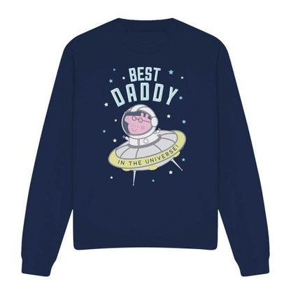 Front - Peppa Pig Unisex Adult Best Daddy Pig In The Universe Sweatshirt