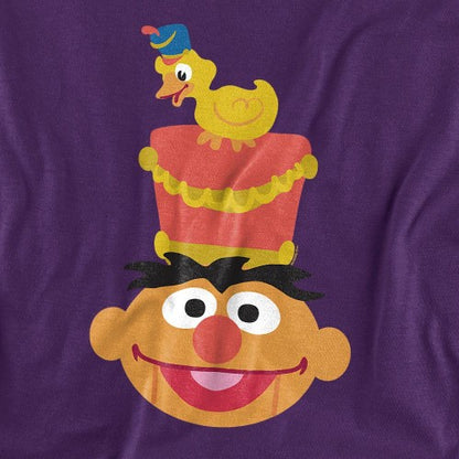 Front - Sesame Street Unisex Adult Ernie Nutcracker Christmas T-Shirt