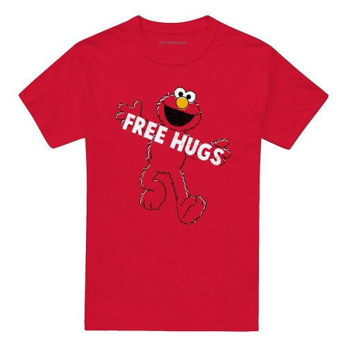Front - Sesame Street Unisex Adult Free Hugs T-Shirt