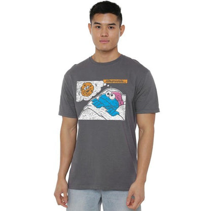 Front - Sesame Street Unisex Adult Meanwhile T-Shirt