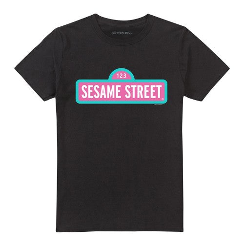 Front - Sesame Street Unisex Adult Alt Logo T-Shirt