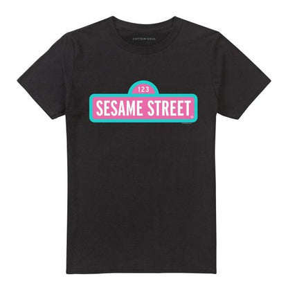 Front - Sesame Street Unisex Adult Alt Logo T-Shirt