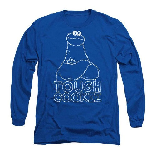 Front - Sesame Street Unisex Adult Touch Cookie Long-Sleeved T-Shirt