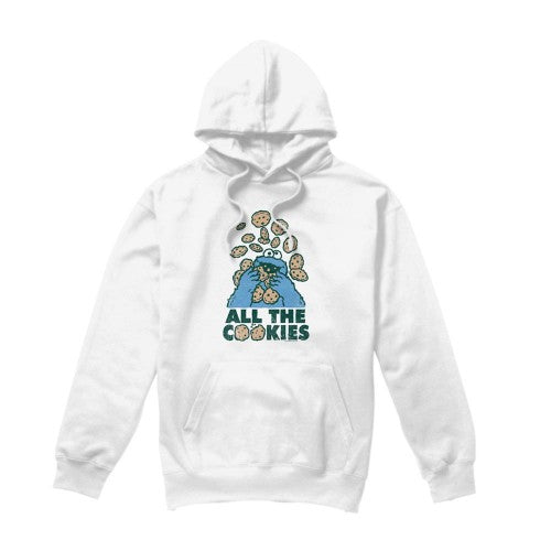 Front - Sesame Street Unisex Adult All The Cookies Cookie Monster Hoodie