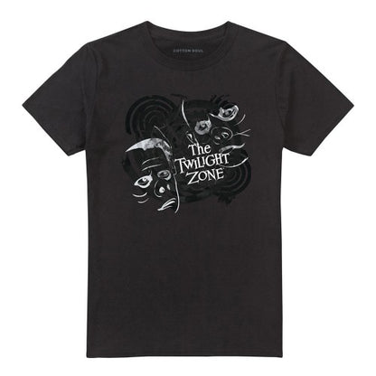 Front - The Twilight Zone Unisex Adult Strange Faces T-Shirt