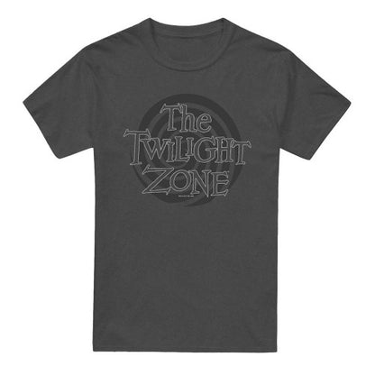 Front - The Twilight Zone Unisex Adult Spiral Logo T-Shirt