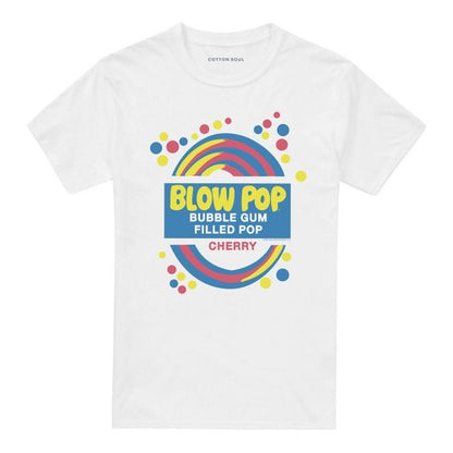 Front - Tootsie Roll Unisex Adult Blow Pop Label T-Shirt