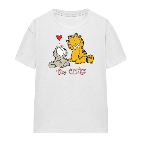 Front - Garfield Womens/Ladies Too Cute T-Shirt