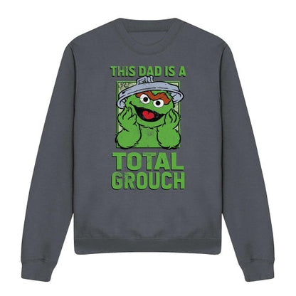 Front - Sesame Street Unisex Adult This Dad Is A Total Oscar The Grouch Sweatshirt
