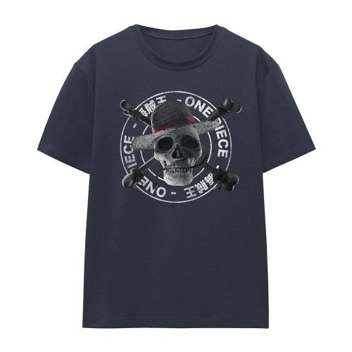 Front - One Piece Womens/Ladies Skull And Crossbones T-Shirt