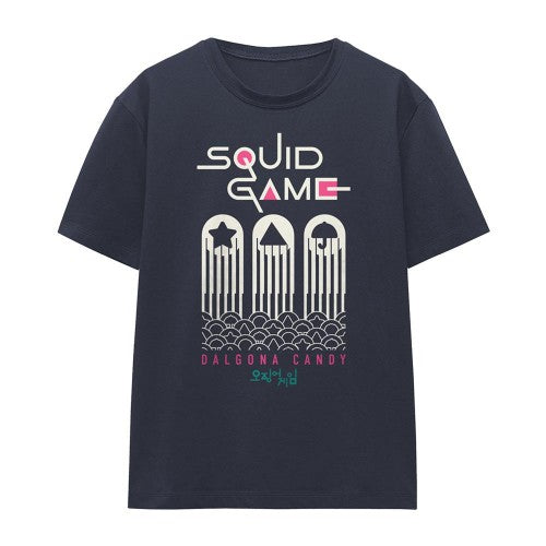 Front - Squid Game Womens/Ladies Dalgona Candy Shapes T-Shirt