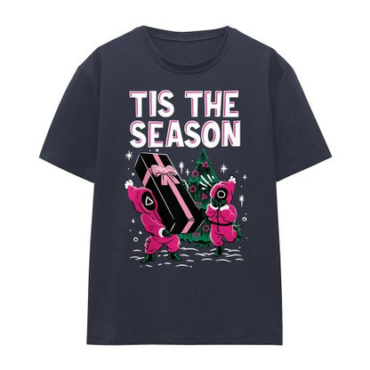 Front - Squid Game Womens/Ladies Tis The Season Christmas T-Shirt