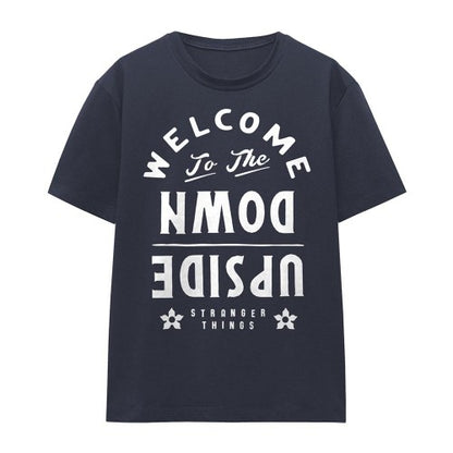 Front - Stranger Things Womens/Ladies Welcome To The Upside Down T-Shirt