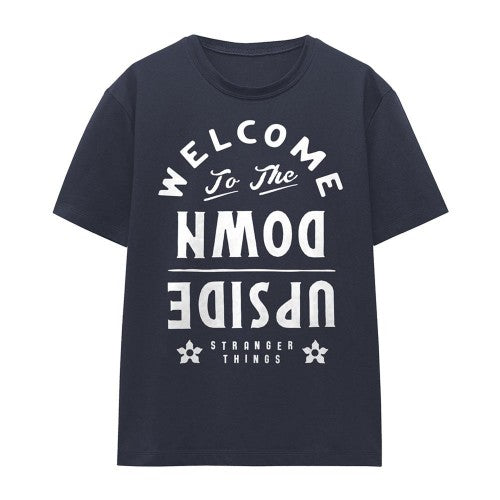 Front - Stranger Things Womens/Ladies Welcome To The Upside Down T-Shirt