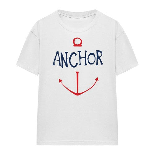 Front - One Piece Womens/Ladies Anchor Sketch T-Shirt