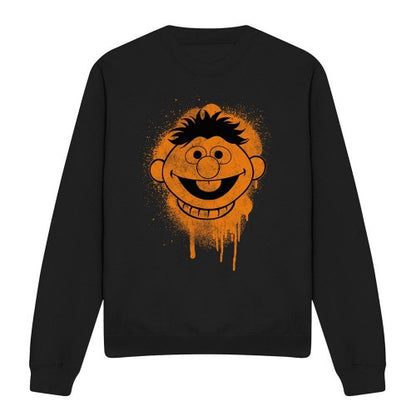 Front - Sesame Street Unisex Adult Ernie Face Sweatshirt