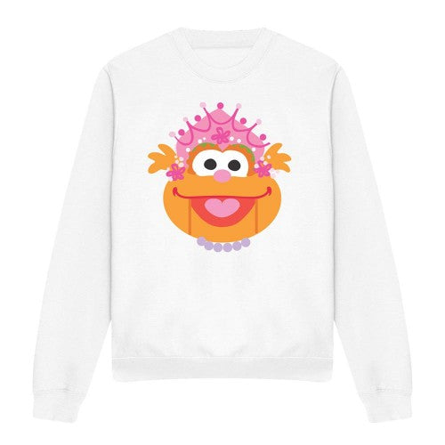 Front - Sesame Street Unisex Adult Zoey Nutcracker Christmas Sweatshirt