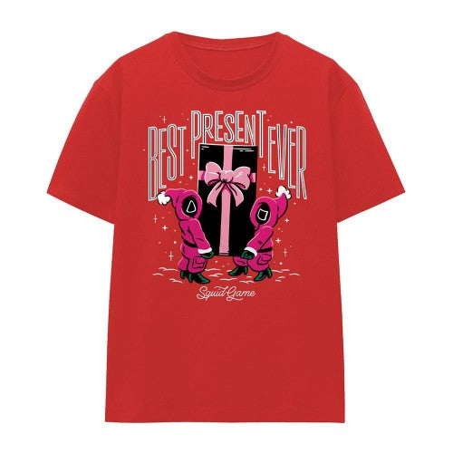 Front - Squid Game Womens/Ladies Best Present Ever Christmas T-Shirt