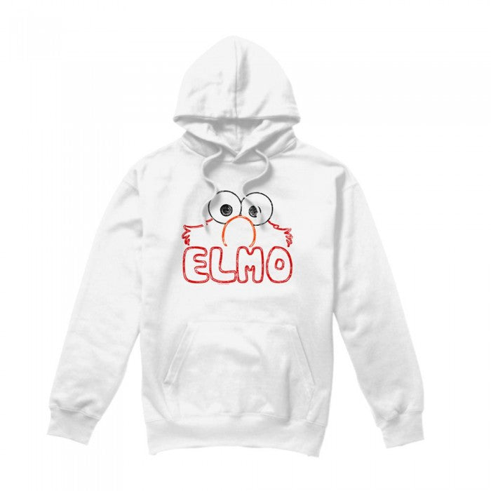 Front - Sesame Street Unisex Adult Elmo Hoodie