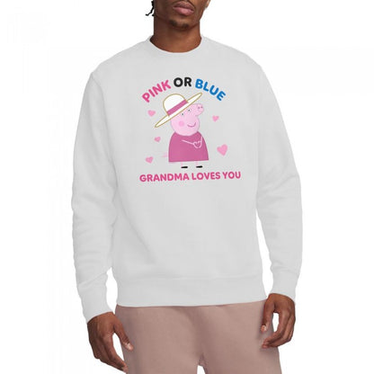 Front - Peppa Pig Womens/Ladies Pink Or Blue Grandma Pig Loves You Sweatshirt
