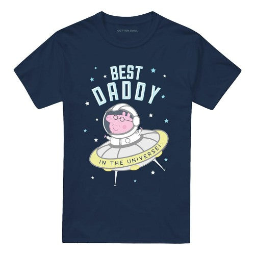 Front - Peppa Pig Unisex Adult Best Daddy Pig In The Universe T-Shirt