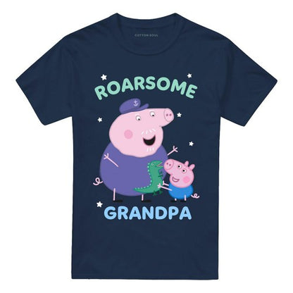 Front - Peppa Pig Unisex Adult Roarsome Grandpa Pig T-Shirt