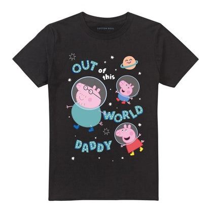 Front - Peppa Pig Unisex Adult Out Of This World Daddy Pig T-Shirt