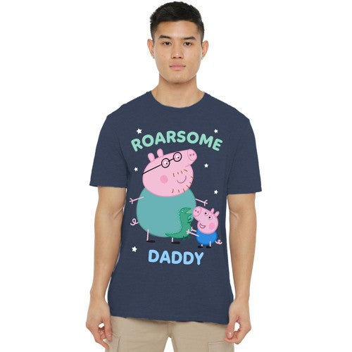 Front - Peppa Pig Unisex Adult Roarsome Daddy Pig T-Shirt