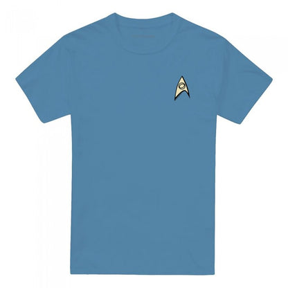 Front - Star Trek Unisex Adult Science Uniform T-Shirt